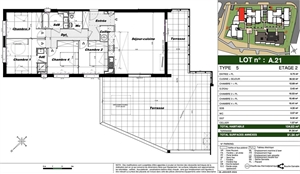 appartement à la vente -   31320  AUZEVILLE-TOLOSANE, surface 104 m2 vente appartement - APR711527